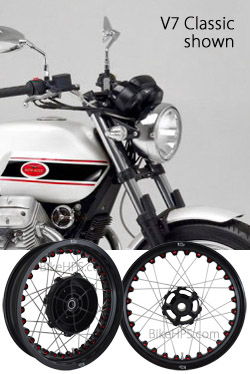 Kineo Wire Spoked Wheels for Moto Guzzi V7 (All 750 models including Stone, Special, Racer, Classic etc.) 2007-2020