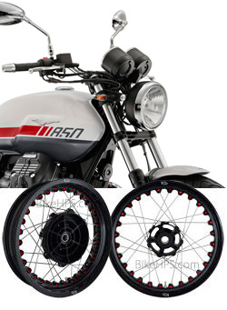 Kineo Wire Spoked Tubeless Wheels for Moto Guzzi V7 850  (All models) 2021> onwards