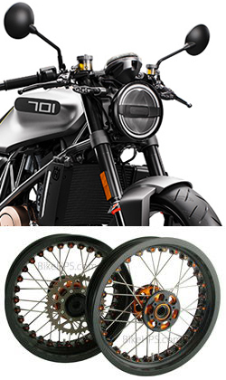 Kineo Wire Spoked Wheels for Husqvarna Vitpilen 701 2018> Onwards 