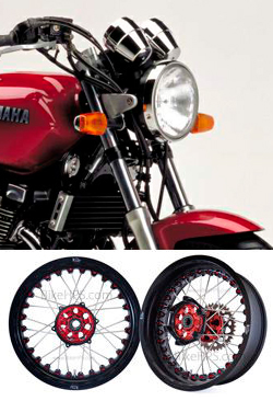 Kineo Wire Spoked Tubeless Wheels for Yamaha XJR1200 1995-1998
