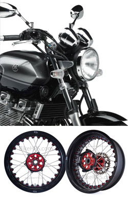 Kineo Wire Spoked Tubeless Wheels for Yamaha XJR1300 2004> onwards