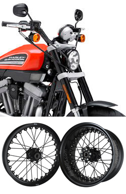 Kineo Wire Spoked Wheels for Harley-Davidson XR1200, XR1200R & XR1200X 2007> Onwards 