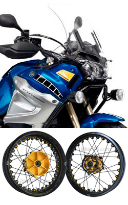 Kineo Wire Spoked Tubeless Wheels for Yamaha XT1200Z Super Tenere 2010> onwards