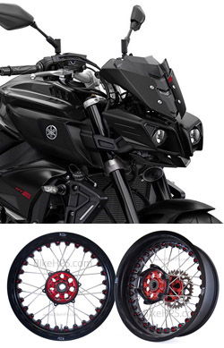 Kineo Wire Spoked Tubeless Wheels for Yamaha MT-10 (FZ-10) (ABS) (inc. SP model) 2016> onwards