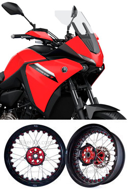 Kineo Wire Spoked Tubeless Wheels for Yamaha Tracer 7 2021> onwards