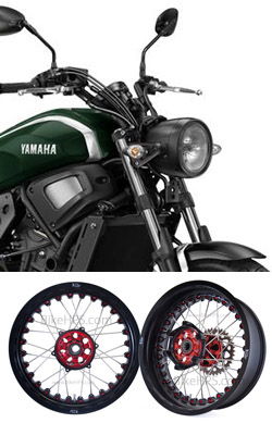 Kineo Wire Spoked Tubeless Wheels for Yamaha XSR700 (ABS) 2015> onwards