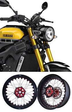 Kineo Wire Spoked Tubeless Wheels for Yamaha XSR900 (ABS) 2016-2021 