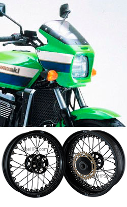 Kineo Wire Spoked Tubeless Wheels for Kawasaki ZRX1100 1997-2001