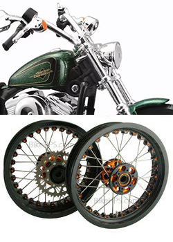 Kineo Wire Spoked Tubeless Wheels for Harley-Davidson XL1200V Seventy Two 2012-2016