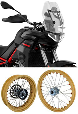 Kineo Wire Spoked Tubeless Wheels for Aprilia Tuareg 660 2021> onwards 