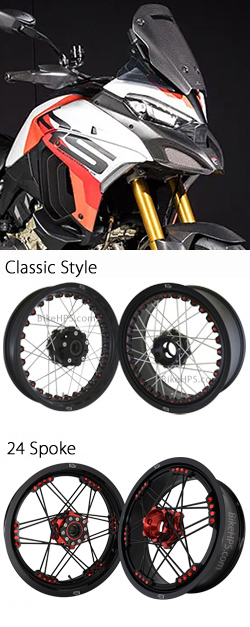Kineo Wire Spoked Tubeless Wheels for Ducati Multistrada V4 RS 2024> onwards