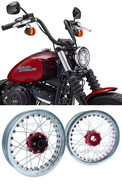 Kineo Wire Spoked Tubeless Wheels for Harley-Davidson FXBB Street Bob Softail (ABS models) 2018-2019 