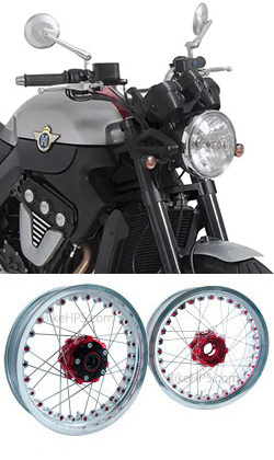 Kineo Truly Tubeless Wire Spoked Tubeless Wheels for Horex VR6 2013> onwards 