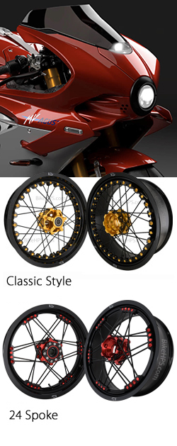 Kineo Wire Spoked Tubeless Wheels for MV Agusta Superveloce 1000 Serie Oro 2024> onwards 