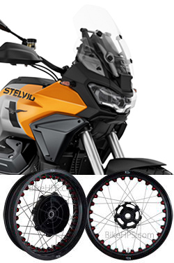 Kineo Wire Spoked Tubeless Wheels for Kineo Spoked Wheels Moto Guzzi Stelvio 2024> onwards 