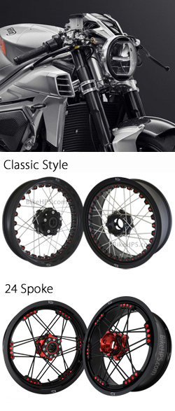 Kineo Wire Spoked Tubeless Wheels for Norton V4CR Cafe Racer 2021> onwards