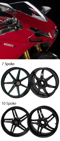BST Carbon Fibre Wheels for Ducati 1198 & 1198S 2009-2011 - Road & Race 