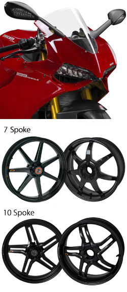 BST Carbon Fibre Wheels for Ducati Panigale 1199, 1199S, 1199 Tricolore, Panigale R & Superleggera 2012-2014 Road & Race 