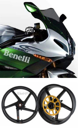 BST Carbon Fibre 5 Spoke Wheels for Benelli TNT & Tornado 1130 (All Dual-Sided Swing Arm Models) - Road & Race 