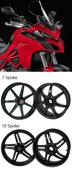 BST Carbon Fibre Wheels for Ducati MTS1200 Multistrada 2010> onwards - Road & Race 