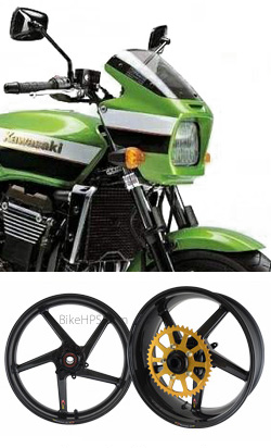 BST Carbon Fibre 5 Spoke Wheels for Kawasaki ZRX1200/N/R/S (all years) - Road & Race 