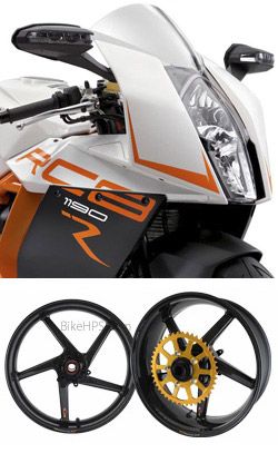 BST Carbon Fibre  5 Spoke Wheels for KTM RC8 & RC8R 1190 - Road & Race 
