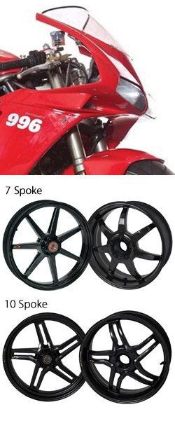 BST Carbon Fibre Wheels for Ducati 996 1994-2003 (All Models) - Road & Race 