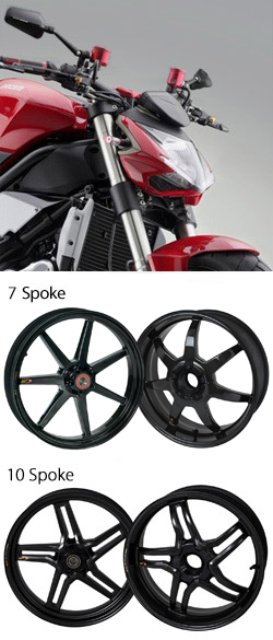 BST Carbon Fibre Wheels for Ducati Streetfighter 1099/1100 & 1099S/1100S 2009-20012 - Road & Race