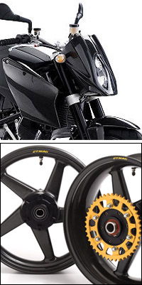 Dymag CA5 Carbon Fibre 5 Spoke Wheels for KTM 990 Super Duke 2004-2010 (Pair) 