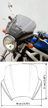 MRA Speedscreen For Unfaired Bikes (SPS) 