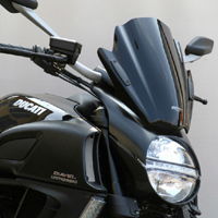MRA Ducati 1200 Diavel 2011-2013 onwards Double-Bubble/Racing Motorcycle Screen