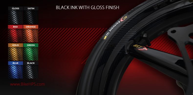 BST Carbon Fibre Wheels Gloss Blackd