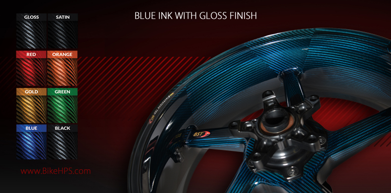 BST Carbon Fibre Wheels Gloss Blue