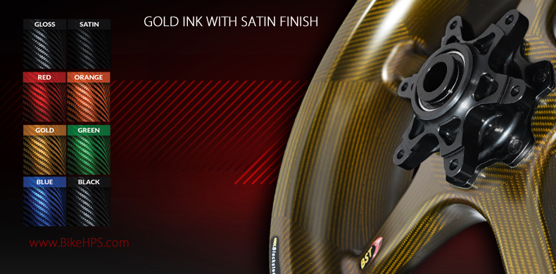 BST Carbon Fibre Wheels Satin Gold