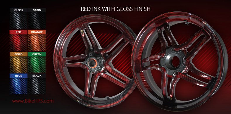 BST Rapid TEK Carbon Fibre Wheels Red Ink