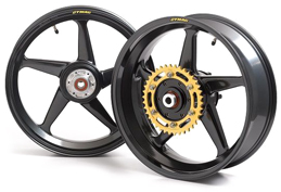 Dymag TT5 SB5 Magnesium 5 Spoke Wheels Black