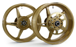 Dymag TT5 SB5 Magnesium 5 Spoke Wheels Gold