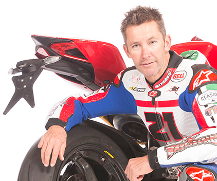 Troy Bayliss Dymag Wheels Promotion