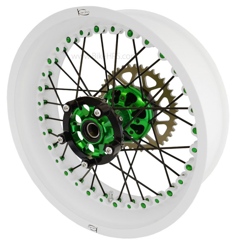 Kineo White & Green Wheels