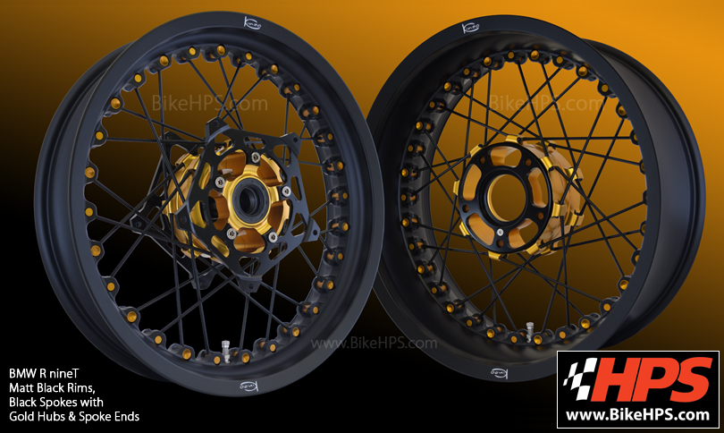 gold spoke motorcycle rims.