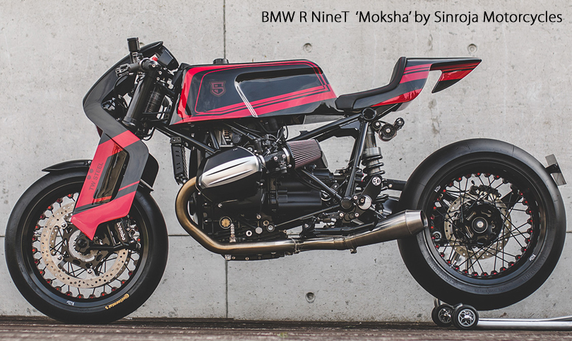 BMW R NineT Kineo Wheels Gloss Black and Red