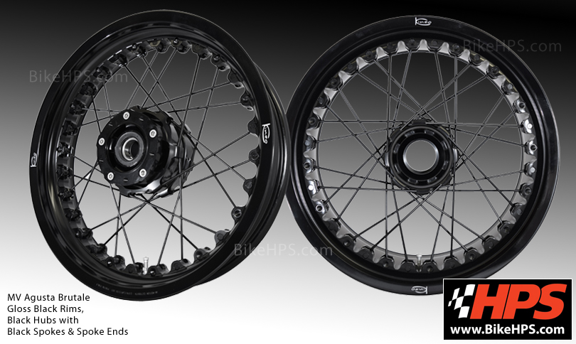 Kineo Wheels MV Agusta Brutale Black Spokes