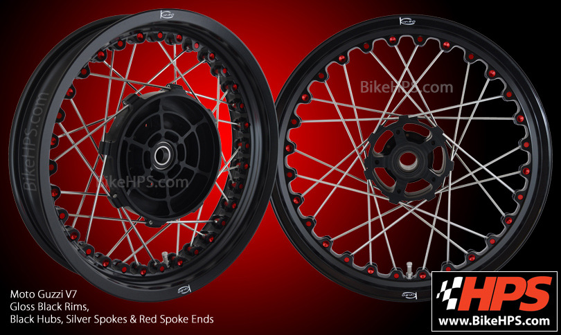 Kineo Spoked Wheels for Moto Guzzi V7 Stone