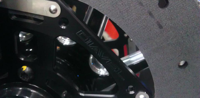 Sicom T-Drive Carbon Ceramic Brake Disc Closeup